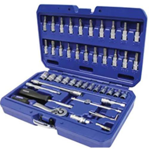 Faithfull 46pc 1/4in Drive Metric Socket Set