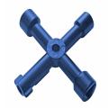 Faithfull 4-way Services Utility Meter Key