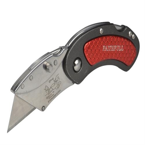 Faithfull Utility Folding Knife With Blade Lo
