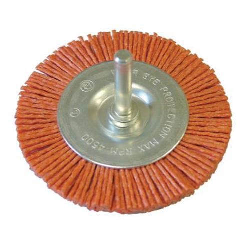 Faithfull Nylon Wheels Flat 75 X 6mm Shank