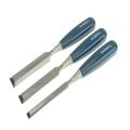 Faithfull Bevel Edge Chisel Blue Grip Set 3