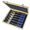 Faithfull Soft Grip Chisel Set + Storage Box,