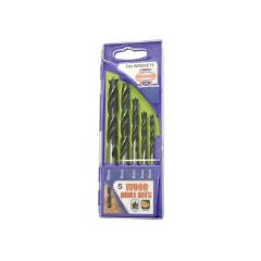 Faithfull Lip & Spur Wood Drill Bit Set 5 Pcs