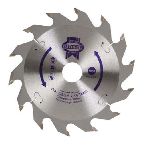 Faithfull Circular Saw Blade 128 X 20mm X 14t