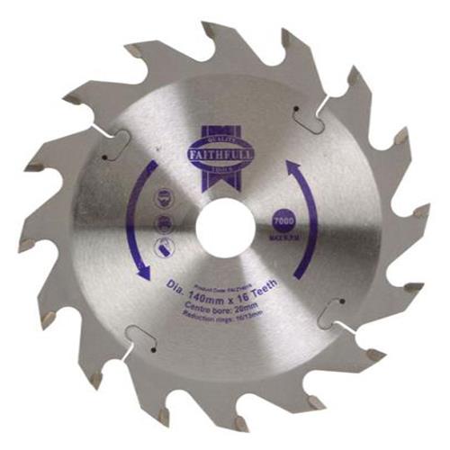 Faithfull Circular Saw Blade 140 X 20mm X 16t