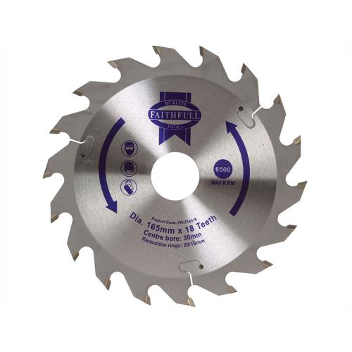 Faithfull Circular Saw Blade 165 X 30mm X 18t
