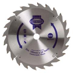 Faithfull Circular Saw Blade 180 X 16mm X 24t