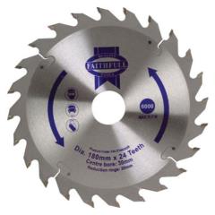 Faithfull Circular Saw Blade 180 X 30mm X 24t