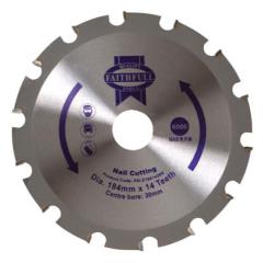 Faithfull Circular Saw Blade 184 X 30mm X 14t