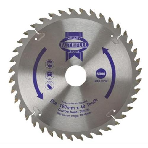Faithfull Circular Saw Blade 190 X 16/20/30mm