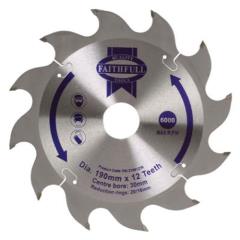 Faithfull Circular Saw Blade 190 X 16/20/30mm