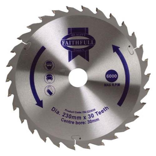 Faithfull Circular Saw Blade 230 X 30mm X 30t