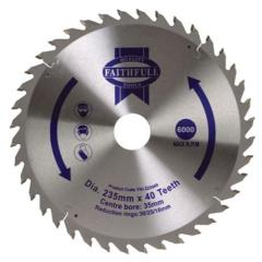 Faithfull Circular Saw Blade 235 X 40t