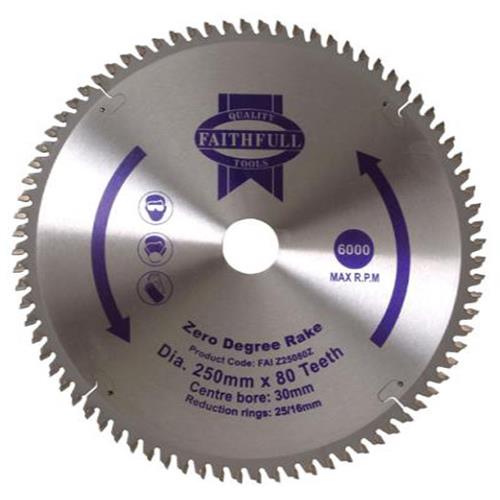 Faithfull Circular Saw Blade 250 X 16/25/30mm