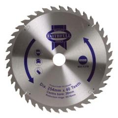 Faithfull Circular Saw Blade 254 X 40t