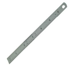 Fisher Satin Chrome Rule 150mm / 6in