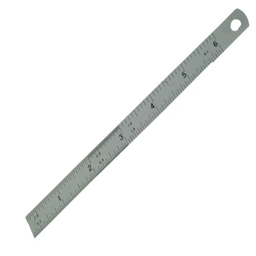 Fisher Satin Chrome Rule 150mm / 6in