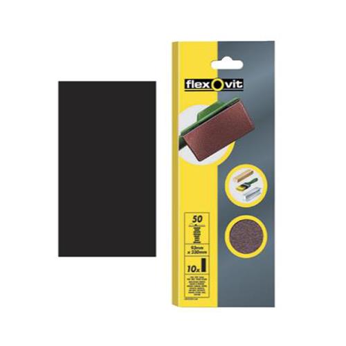 Flexovit 1/2 Sanding Sheet Orbital Plain 120g