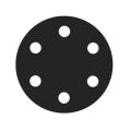 Flexovit Sanding Discs 150mm Medium 80g