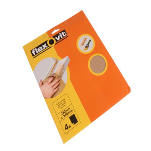 Flexovit Glasspaper Sanding Sheets Assorted