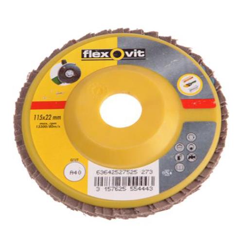 Flexovit Flapdisc For Angle Grinder 115mm 80g