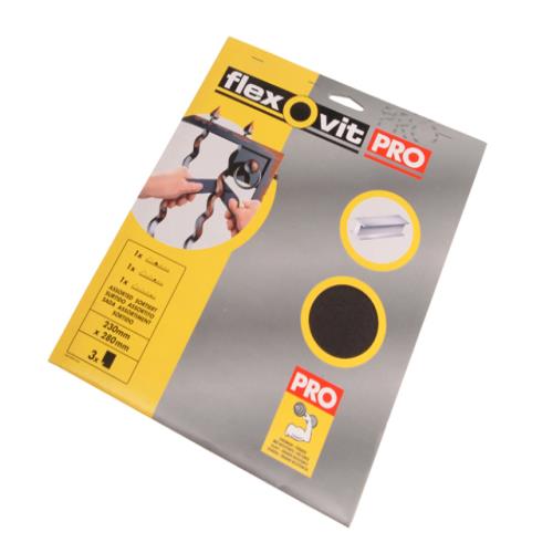 Flexovit Emery Cloth Sanding Sheet Medium 80g