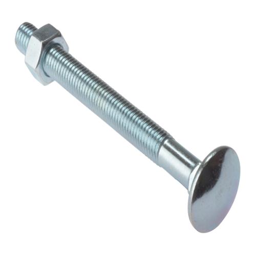 Forgefix Carriage Bolt & Nut Zp M10 X 130