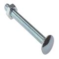 Forgefix Carriage Bolt & Nut Zp M6 X 75