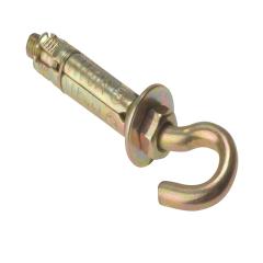 Forgefix Hook Bolt Zinc Yellow Passivated M8