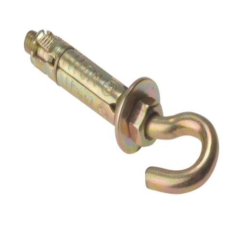 Forgefix Hook Bolt Zinc Yellow Passivated M8