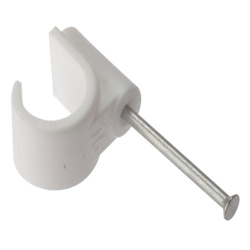 Forgefix Pipe Clip With Masonry Nail 22mm