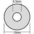 Forgefix Techfast Bonded Epdm Washer 6.3 X 19