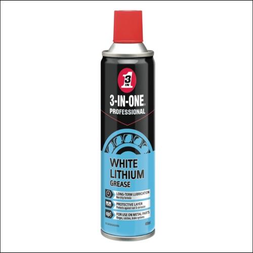 3-in-one White Lithium Spray Grease 400ml