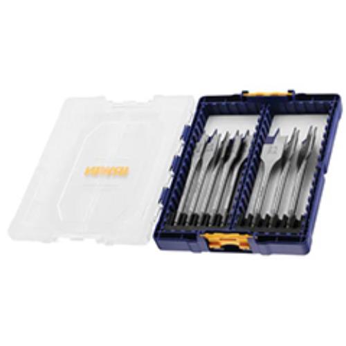 Irwin 4x Blue Groove Wood Flat Bit Set 8pcs