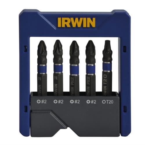 Irwin Impact Screwdriver Pocket Bit Set Of 5