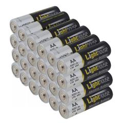 Light House 24 Alkaline Batteries Aa