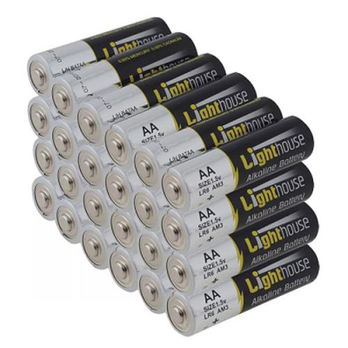 Light House 24 Alkaline Batteries Aa