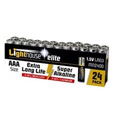 Light House 24 Alkaline Batteries Aaa