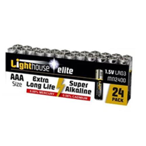 Light House 24 Alkaline Batteries Aaa