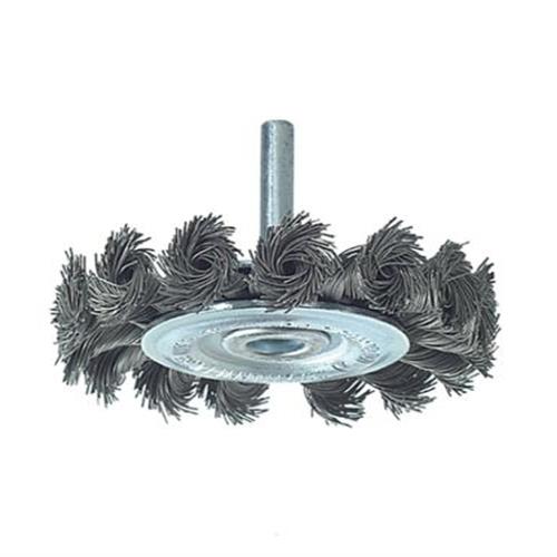 Lessmann Knotted Wheel Brush + Shank 75x8mm