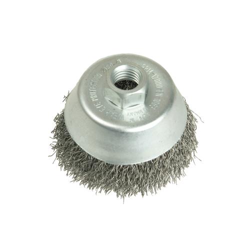 Lessmann Cup Brush 10cm M14x0.35 Steel Wire