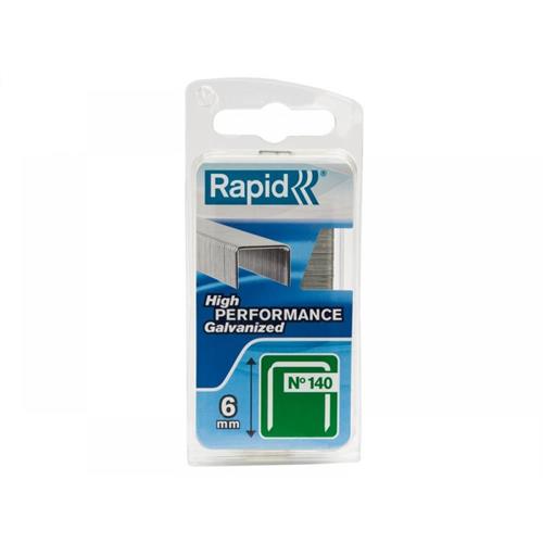 Rapid 140/6nb 6mm Galvanised Staples Narrow B