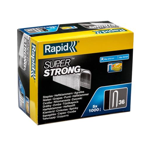 Rapid 36/14 14mm Dp X 5m Galvanised Staples B