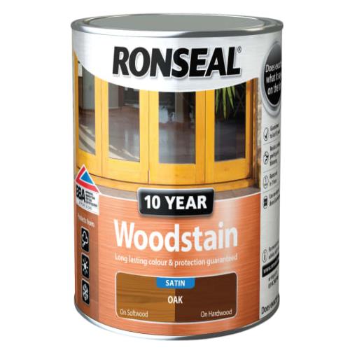 Ronseal 10 Year Woodstain Oak 2.5 Litre