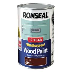 Ronseal 10 Year Weatherproof Wood Paint Dark