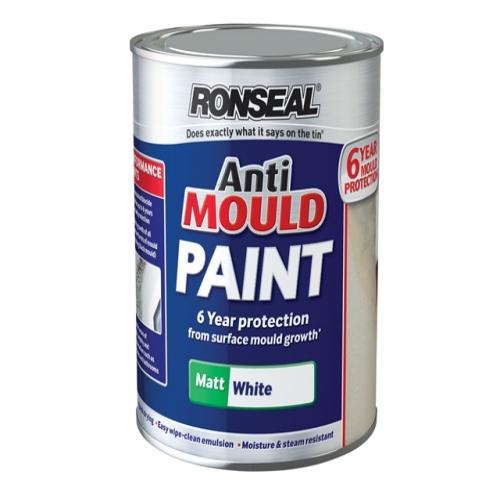 Ronseal Anti Mould Paint White Matt 750ml