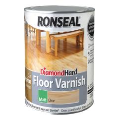 Ronseal Diamond Hard Floor Varnish Matt 2.5 L
