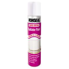 Ronseal One Coat Radiator Spray White Satin