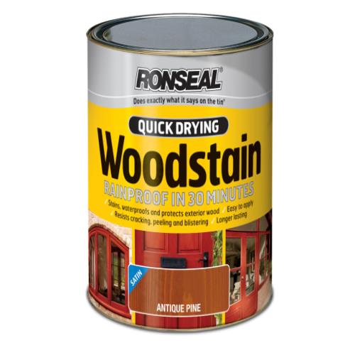 Ronseal Quick Drying Woodstain Satin Smoked W