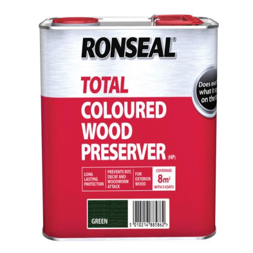 Ronseal Trade Total Wood Preserver Green 2.5